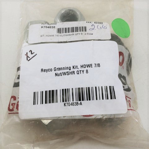 Reyco Granning KIT, HDWE 7/8 NUT/WSHR QTY 8 - P/N: K704838 (4734998937686)