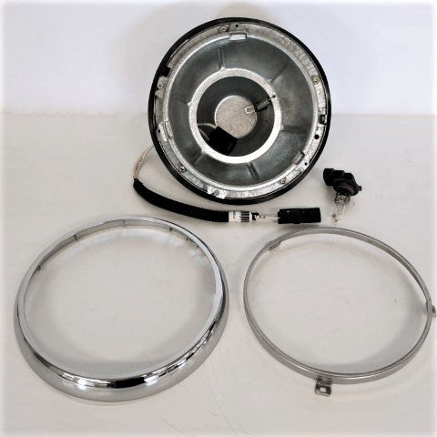 Used Hella 7" Round H4 Headlight Assy - 50R-00334, 1017INC, 302-111 145 (4743310049366)