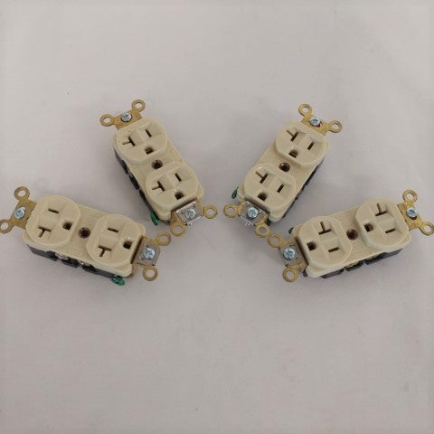 Hubbell Electrical Outlet - 125V, 20A - Duplex Receptacles Set 4 - P/N  HBL53521 (4023645896790)