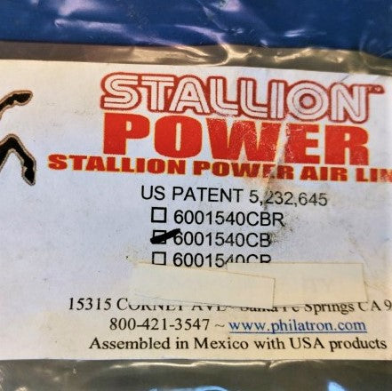 Stallion Power Coiled Air Line - Blue - 6001540CB (4810329161814)
