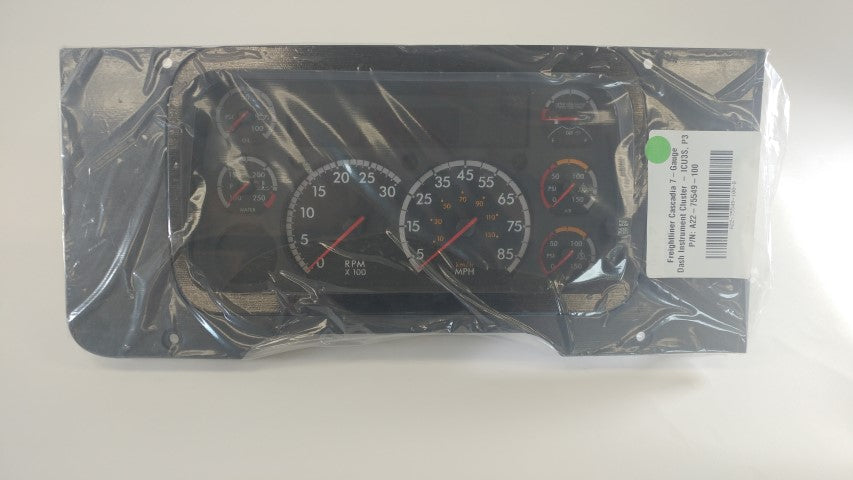Freightliner Cascadia 7-Gauge Dash Instrument Cluster - P3 - P/N: A22-75549-100 (3968093356118)