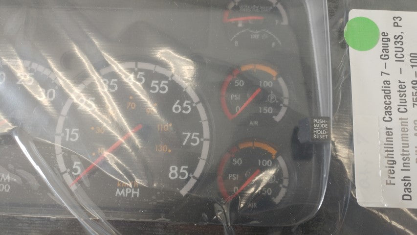 Freightliner Cascadia 7-Gauge Dash Instrument Cluster - P3 - P/N: A22-75549-100 (3968093356118)