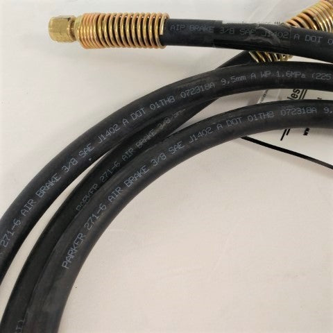 Used Parker 144" PH271 #8 X #8 MPT #6 Air Hose w/ Gladhand - P/N  12-20821-144 (6607878094934)