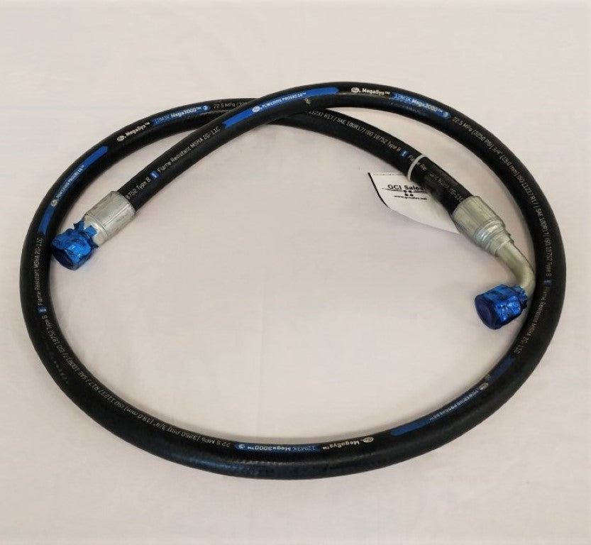 Gates 87" 12M3K Mega3000 Hose w/ 90° Elbow & Straight Swivel Ends (6788519362646)