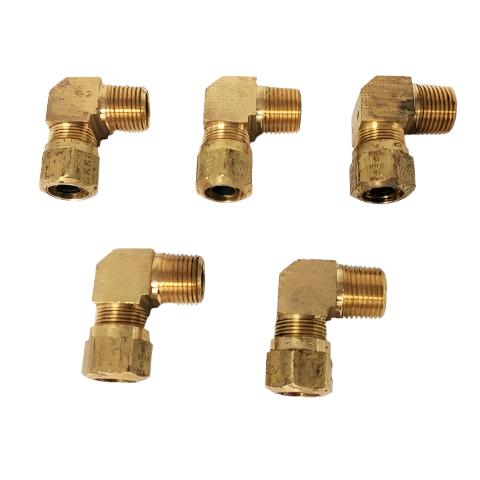 *Pk of 5* Parker 269 NTA-10-8 1/2" FPT, 5/8" MPT Elbow - P/N: 269NTA-10-8 (6624253739094)