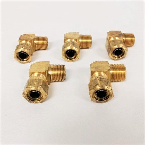 *Pk of 5* Parker 269 NTA-10-8 1/2" FPT, 5/8" MPT Elbow - P/N: 269NTA-10-8 (6624253739094)