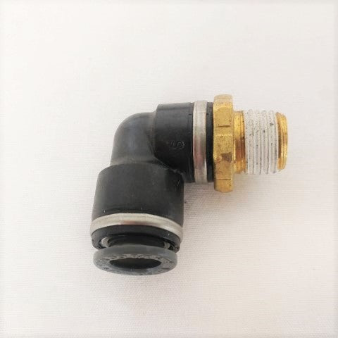 *Pk of 10* SMC 1/4 MPT to 3/8 NT PTC 90 Elbow - P/N  SMC KV2L11 35S (6785098252374)
