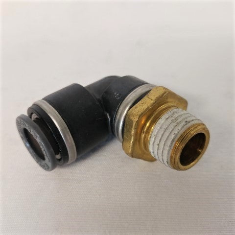 *Pk of 10* SMC 1/4 MPT to 3/8 NT PTC 90 Elbow - P/N  SMC KV2L11 35S (6785098252374)