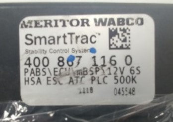 Damaged Meritor Wabco SmartTrac Stability Control Sys ECU- 400 867 116 0 (8259259040060)
