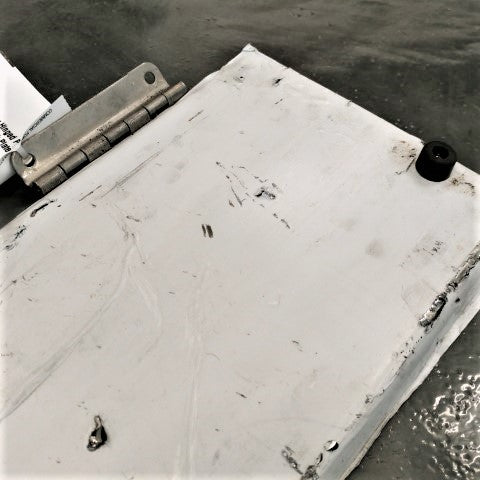 Used Freightliner Hinged Polished Door Kick Plate - P/N: A22-68682-018 (4897873035350)