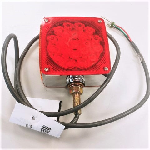 Aftermarket Truck-Lite Square LED Red/Orange Pedestal Light (4907440734294)