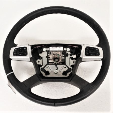 Used Freightliner Chrome Switch Leather Steering Wheel - P/N: A14-19802-002 (6816128008278)