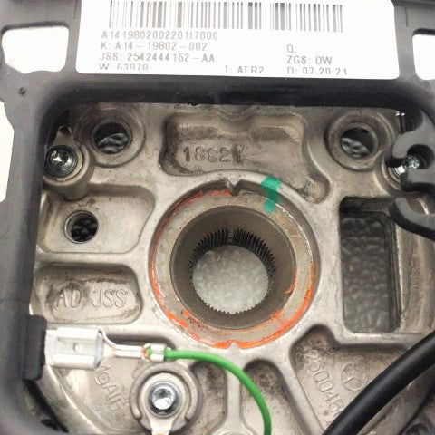 Used Freightliner Chrome Switch Leather Steering Wheel - P/N: A14-19802-002 (6816128008278)