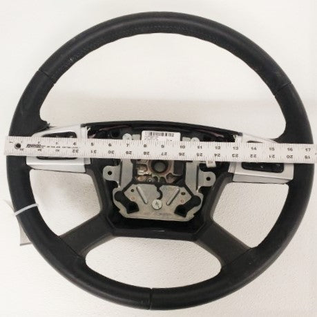 Used Freightliner Chrome Switch Leather Steering Wheel - P/N: A14-19802-002 (6816128008278)