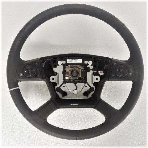 Damaged Freightliner 18" Leather Steering Wheel - P/N  A14-19292-001 (8001529217340)