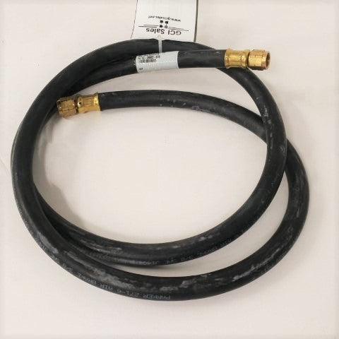 75" Parker 6 Fiber Braided Hose Assembly - P/N: 12-20822-075 (6642693242966)