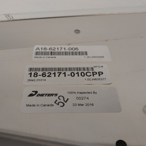 Dieter's LH 2 Plug Exhaust Skirt Cab Trim - P/N: A18-62171-006 (6649678528598)