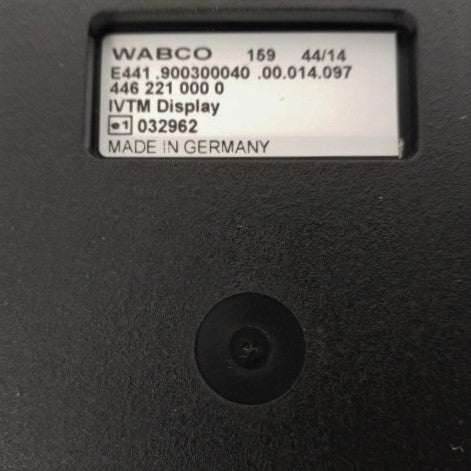 Wabco IVTM Tire Monitor Display Unit - P/N: 446 221 000 0 (6661322702934)