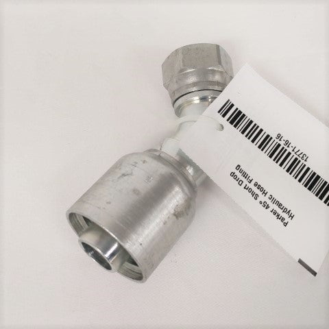 Parker 45° Short Drop Hydraulic Hose Fitting - P/N: 13771-16-16 (6666643865686)