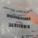 Freightliner 4 Keys, Key Code Lockset - P/N: A22-77318-413 (4993289650262)