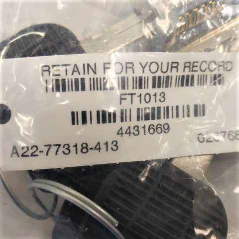 Freightliner 4 Keys, Key Code Lockset - P/N: A22-77318-413 (4993289650262)