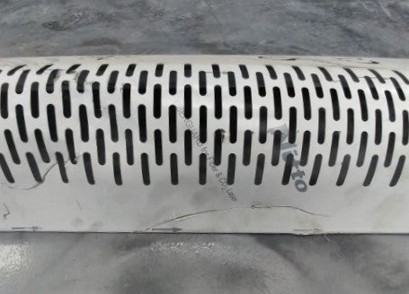 Damaged Freightliner RH B-Pillar Exhaust Shield - P/N: 04-30056-003 (4980250738774)