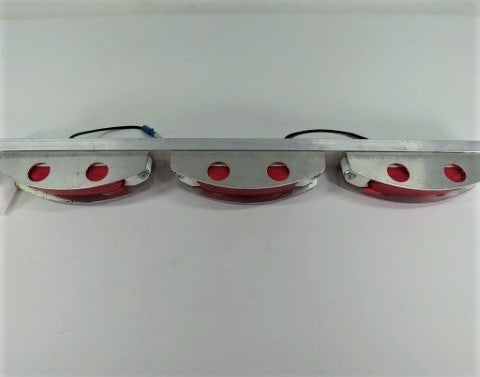 GROTE 3-1/2" In-Oval Stop/Turn/Tail Light, Red W/ 3 LIGHT BRACKET (4981501755478)