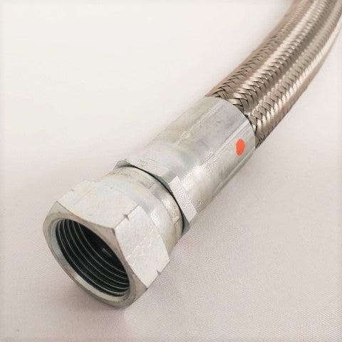 25 Inch Stainless Steel Wire Braided Hose Assembly - P/N: A23-14474-025 (6699285381206)