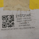 Freightliner RH 24" Mitered 1 Yellow Mud Flap - P/N  22-61643-521 (6700462506070)