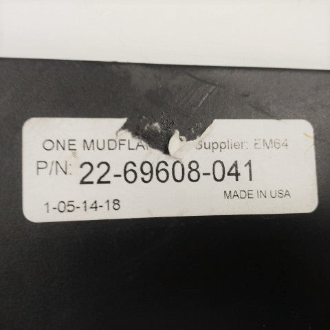 Used Freightliner 24" Mitered 2 Black Mud Flap w/o Logo - P/N  22-69608-041 (6694135529558)