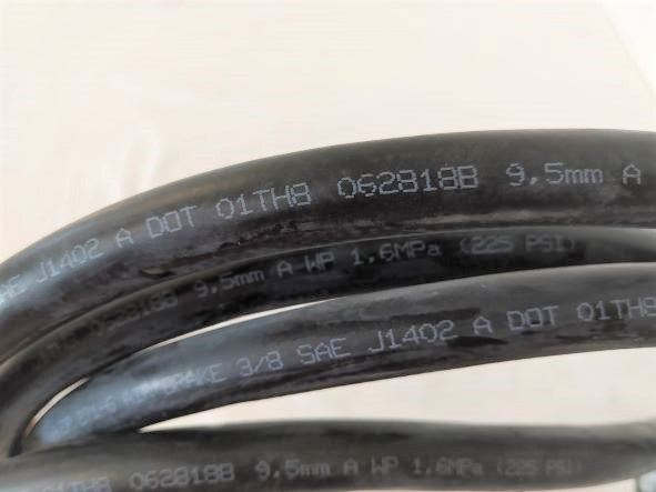 Used Parker 180" Gladhand Air Line Hose - P/N: 12-20821-180 (6654284169302)