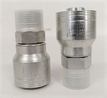 *Set of 2* Eaton Rigid 3/4" MPT Straight Crimp Oil Line Fitting - P/N: 12Z-112 (6667593384022)