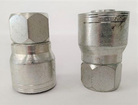 *Set of 2* Eaton Straight 1" ID Hydraulic Crimp Fitting - P/N: 16Z-616 (6667592073302)