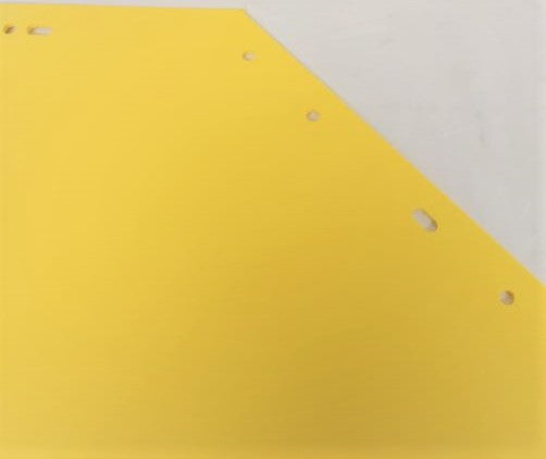 Freightliner LH 27" Mitered 1 Yellow Mud Flap - P/N  22-61643-513 (6742914269270)