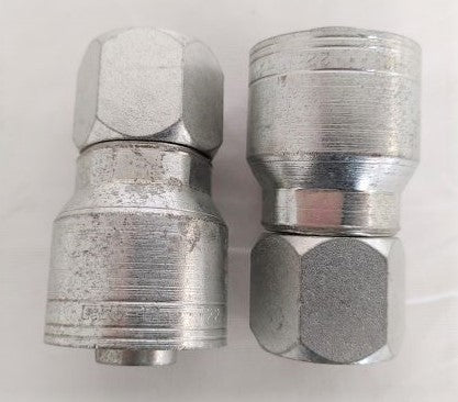 *Set of 2* Eaton Straight 1-1/16" x 3/4" Hydraulic Crimp Fitting - P/N  12Z-112 (6700451004502)