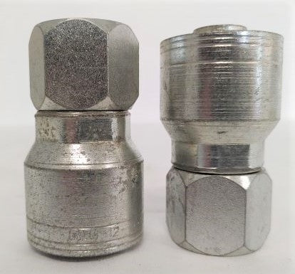 *Set of 2* Eaton Straight 1-1/16" x 3/4" Hydraulic Crimp Fitting - P/N  12Z-112 (6700451004502)