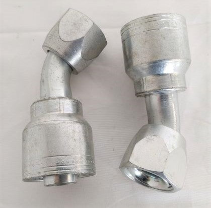 *Set of 2* Eaton 60° Elbow HYD Fitting w/ Female Swivel - P/N  12743-12-12 (6700450840662)