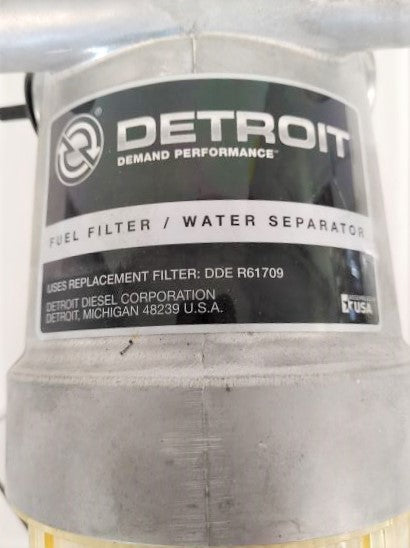 Used Detroit 12V  Bypass Heated Fuel Water Separator - P/N: 03-40538-010 (6740806303830)