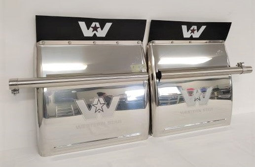 Western Star *Set of 2* 304 SS Standard Mount 1/4 Fender - P/N: 22-74107-001 (6700455100502)