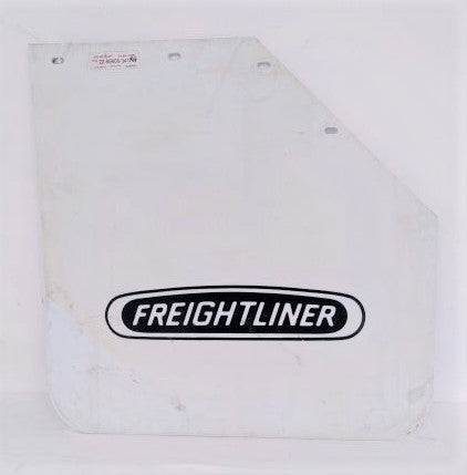 Freightliner RH Rear White Mud Flap w/ Logo- P/N  22-69608-341 (6741617311830)