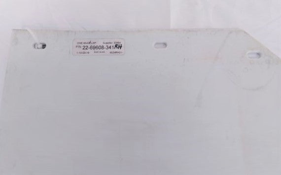 Freightliner RH Rear White Mud Flap w/ Logo- P/N  22-69608-341 (6741617311830)