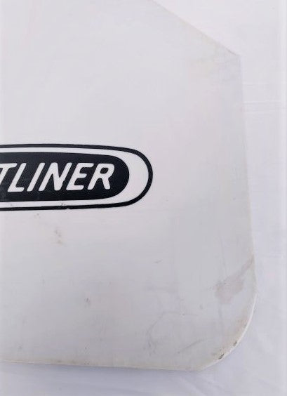 Freightliner RH Rear White Mud Flap w/ Logo- P/N  22-69608-341 (6741617311830)