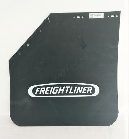 Freightliner LH 24" Rear Black Mud Flap w/ Logo - P/N  22-69608-211 (8154336330044)