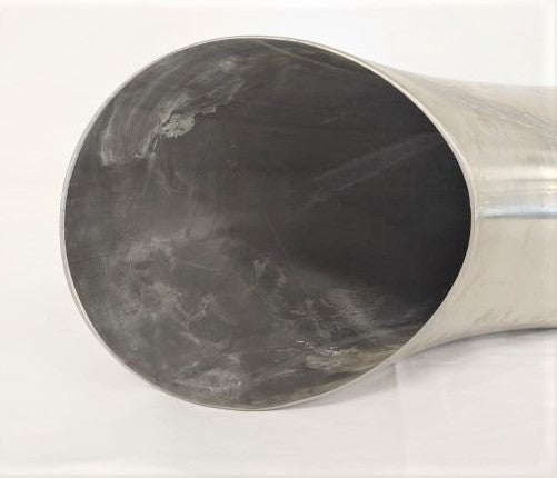 Used 5" Polished Curved SS Exhaust Pipe Stack - P/N: 04-29504-044 (6750673731670)