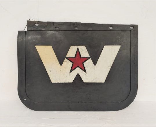 Western Star LH SUPER VIS Hood Mud Flap w/ Logo - P/N: 22-69681-002 (6756976394326)