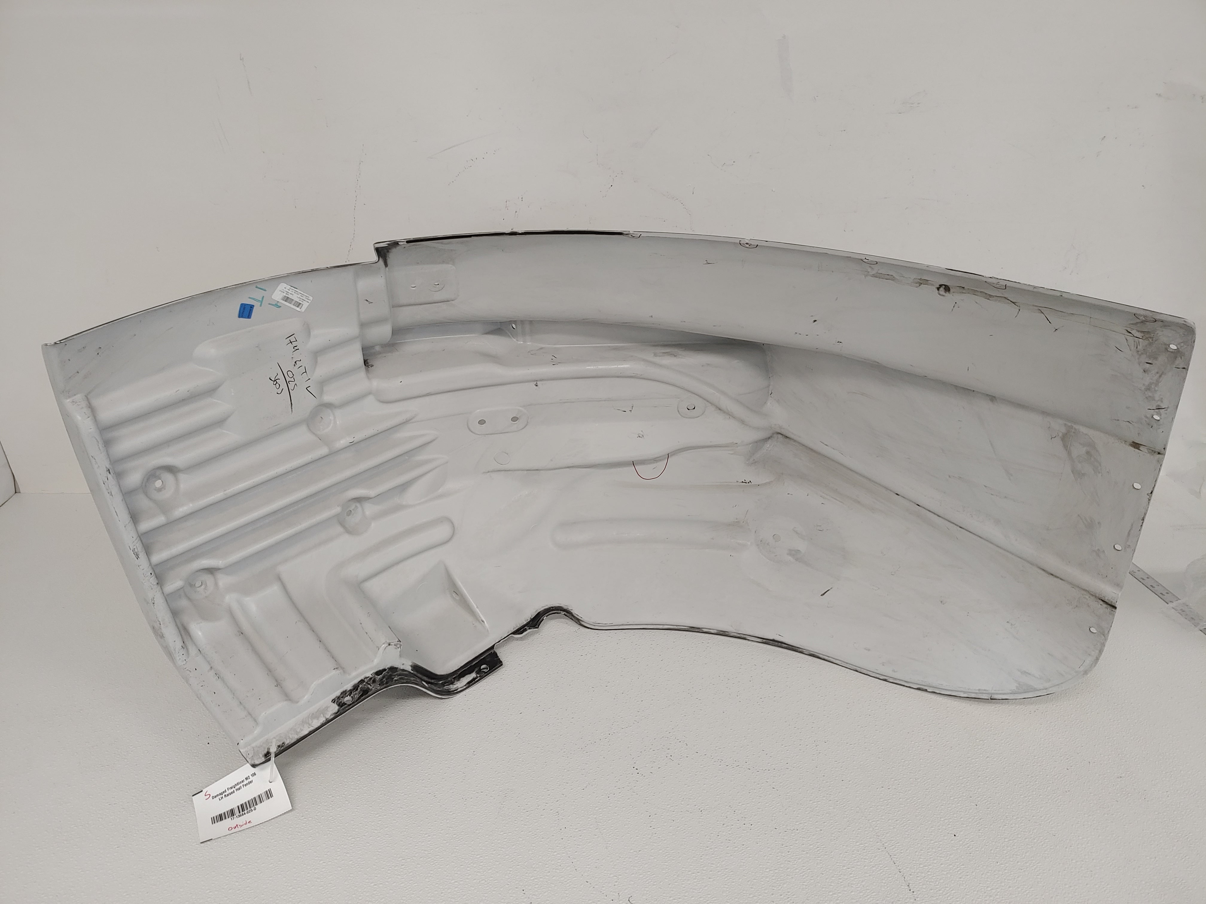 Damaged Freightliner M2 106 LH Raised Half Fender - P/N  17-13684-025 (8164864590140)