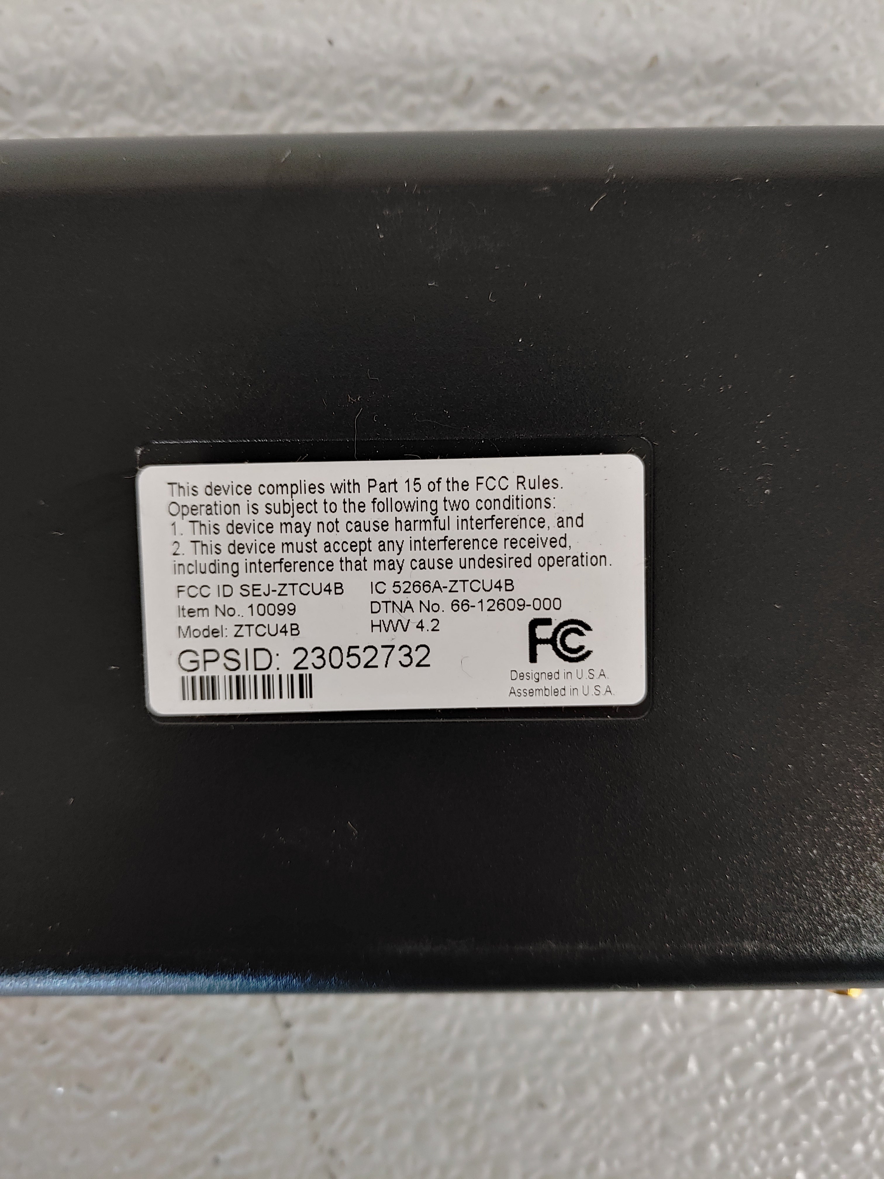 Freightliner ECU Zonar Module - P/N: 66-12609-000 (6825730244694)