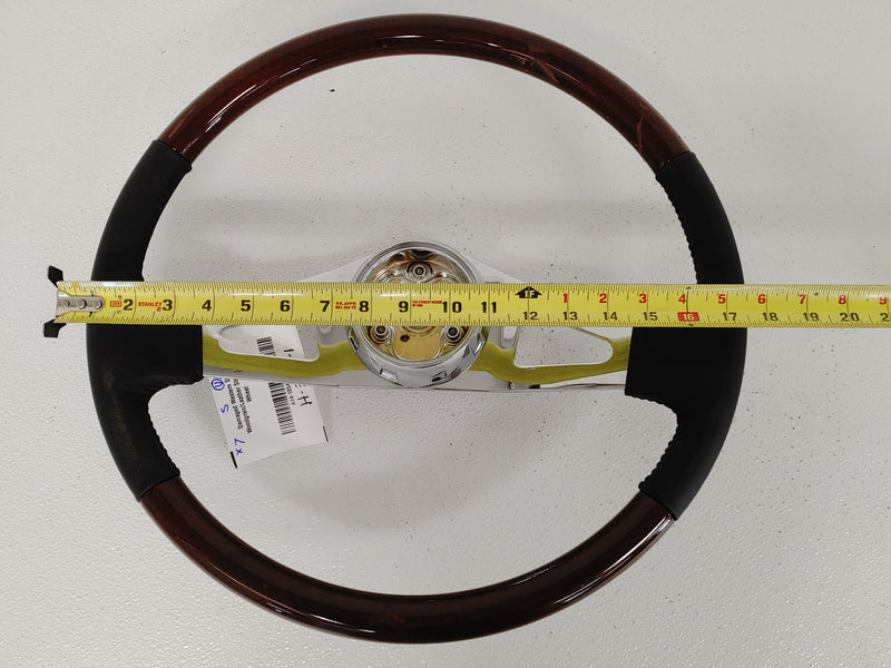 Damaged Western Star Woodgrain/Leather Steering Wheel - P/N: A14-18546-000 (4545047396438)