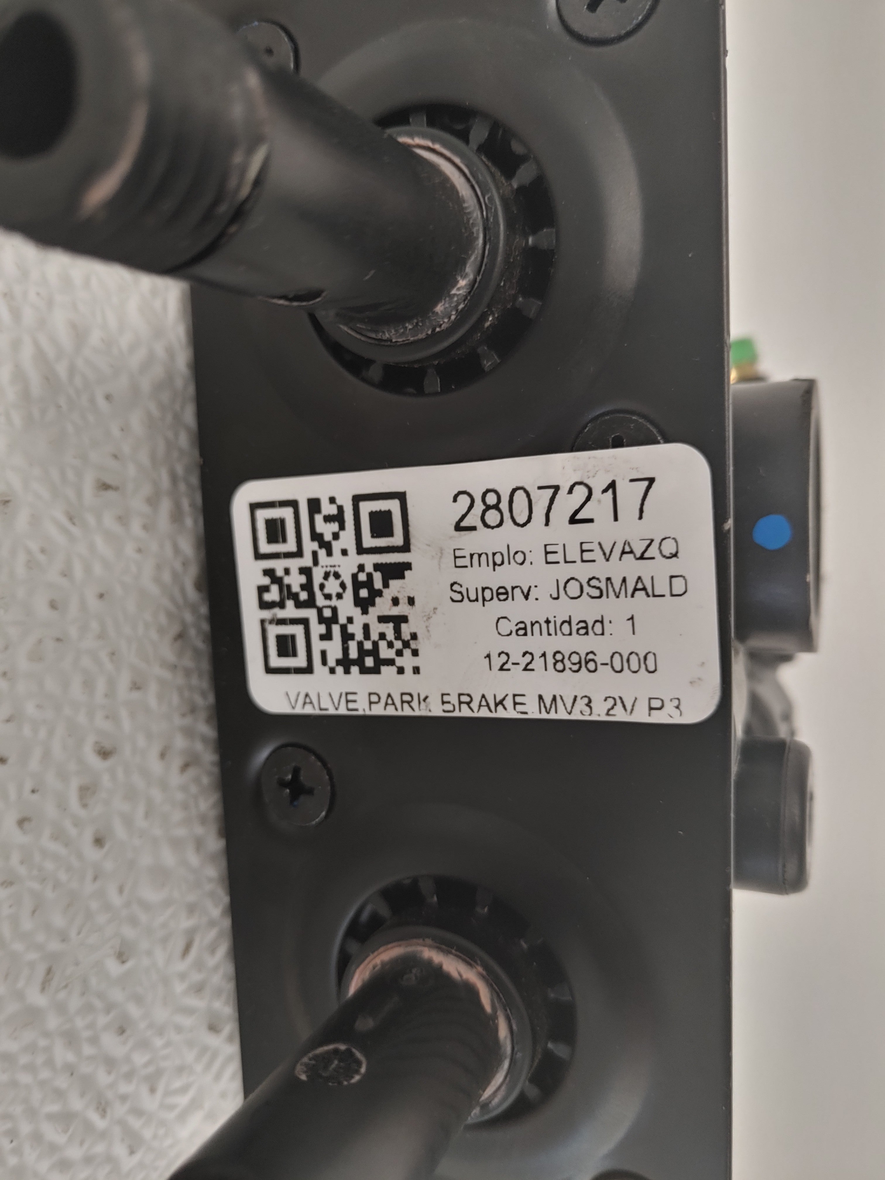 Used Bendix Parking Brake - P/N 12-21896-000