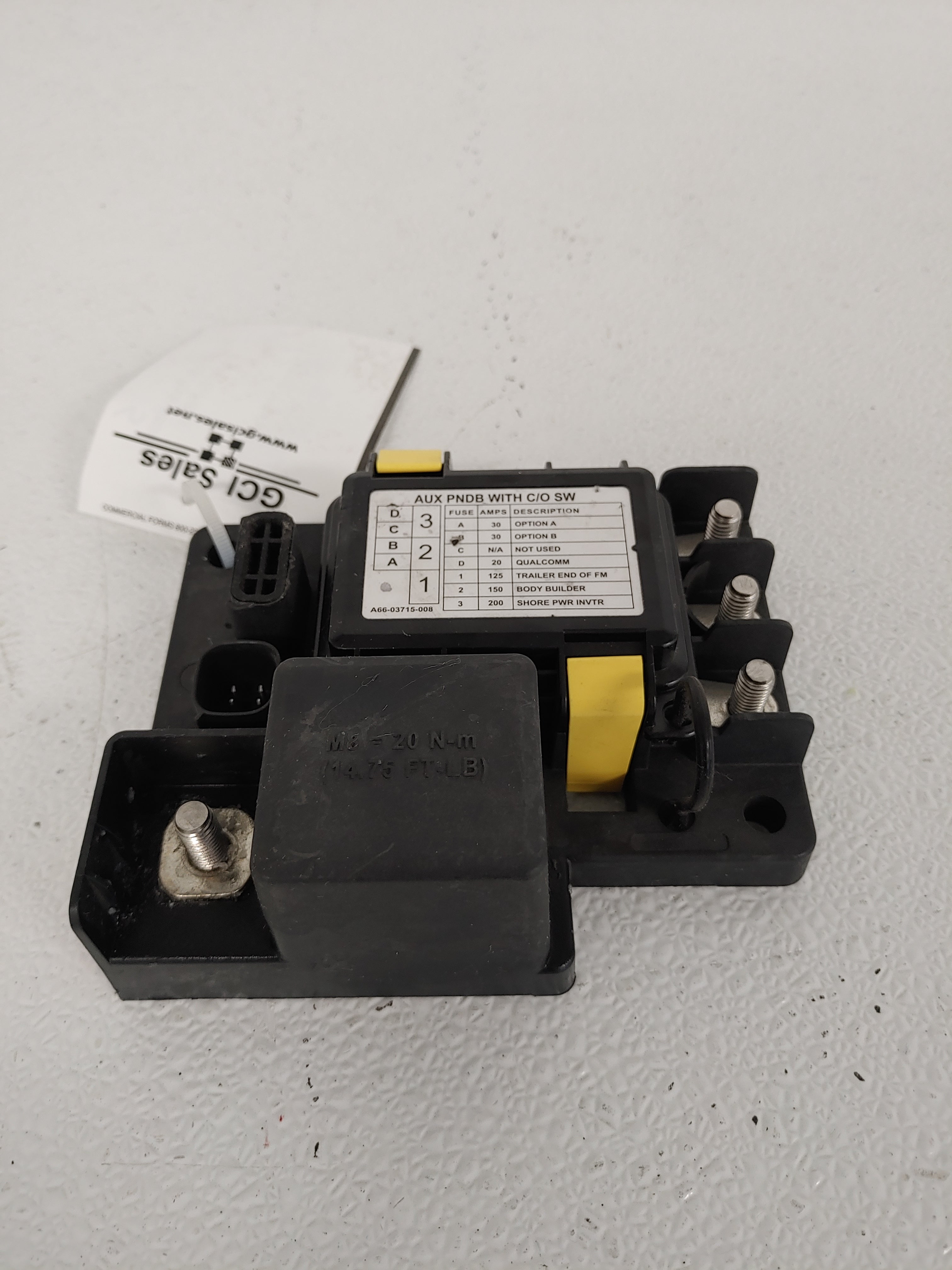 Used Littelfuse Power Harness Junction Box Main P/N  A66-03715-008 (6831061008470)